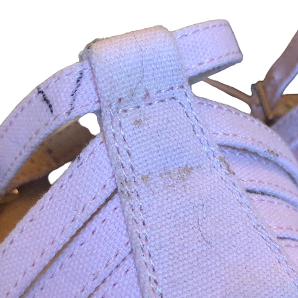 White Mountain Soft Pink Ankle Strap Wedges size 7 1/2 - Picture 6 of 10